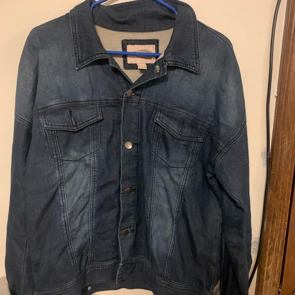 faux denim jacket